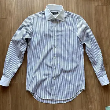 Maker's Shirt 가마쿠라 스트라이프 클레릭 긴팔 셔츠