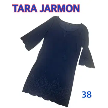 미사용 TARA JARMON 타라 자르몬 원피스 네이비 38