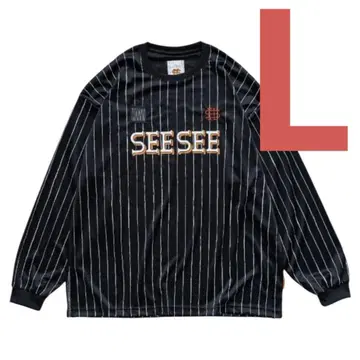 SEESEE x S.F.C 게임 LS 스트라이프 티셔츠 YGM