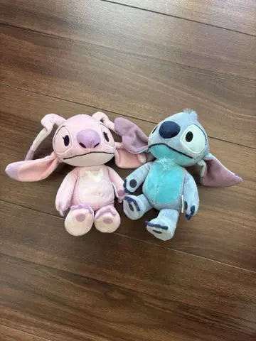 스티치 봉제 인형 2개 세트