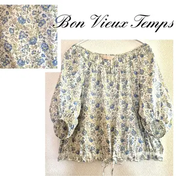 bon vieux temps 플라워 리버티 블라우스 SIZE 1