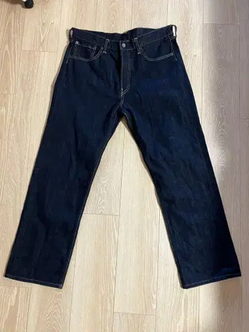 루시안 페라피네 일본제 데님 스컬 자수 W33 다크 네이비 청바지