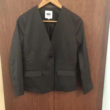 WWS 노카라 자켓 S 사이즈 차콜 그레이