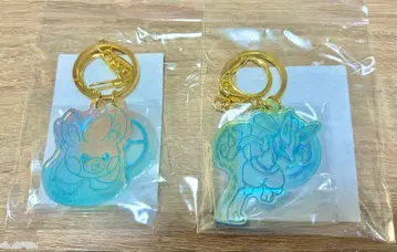 포켓몬 namco 2줄 아크릴 키링 파모 루카리오 세트