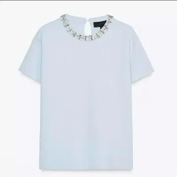 ZARA 자라 파이핑 니트 탑 S 사이즈