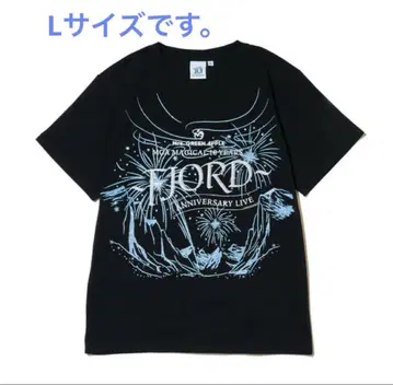 미세스 FJORD (피요르드) 글리터 로고 티셔츠 블랙