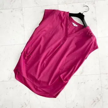 PLST 플라스테 블라우스 프렌치 슬리브 핑크 S