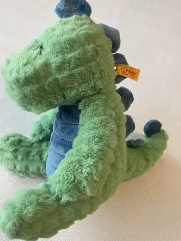 Steiff 독일 공룡 봉제 인형 그린 컬러