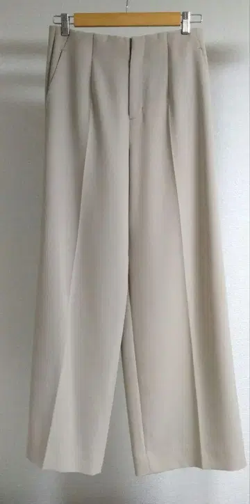 INDIVI 인디비 와이드 팬츠 베이지