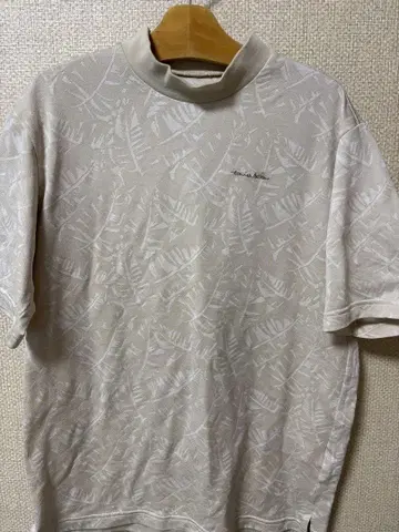 TravisMathew 베이지 모크넥 셔츠