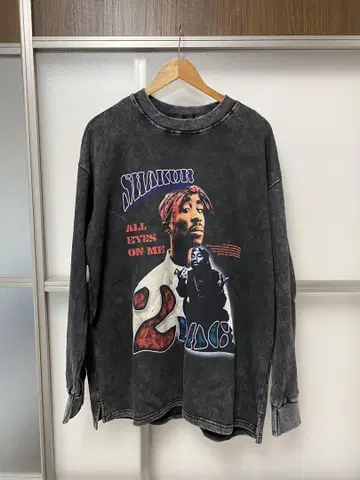 구제 의류] 2Pac 빈티지 풍 긴팔 티셔츠 M 사이즈