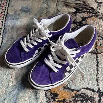 Vans 퍼플 체커 스니커즈