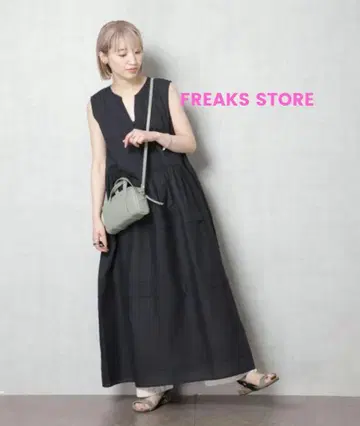 FREAK'S STORE 턱 맥시 원피스 블랙