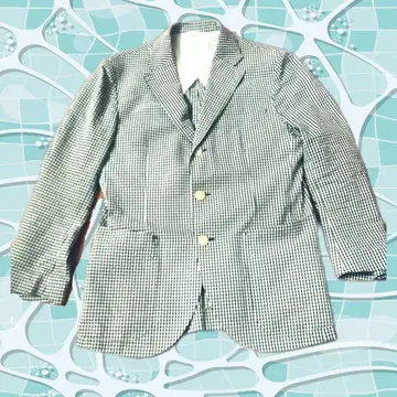 SHIPS 깅엄 체크 블레이저 42