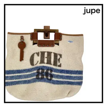 jupe 토트백 핸드 여성용 일본제 가로형 베이지 가방