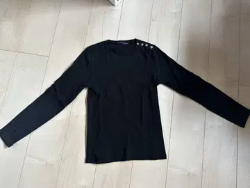 Ralph Lauren 블랙 긴팔 티셔츠 버튼