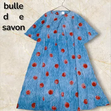 bulle de savon 손글씨 도트 프린트 원피스 뷔르데사봉