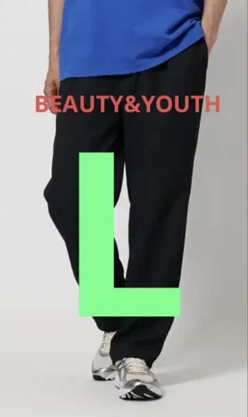 BEAUTY&YOUTH 이지 테이퍼드 팬츠 BLACK L