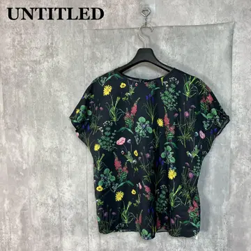 새상품 UNTITLED 보타니컬 프린트 블라우스 2