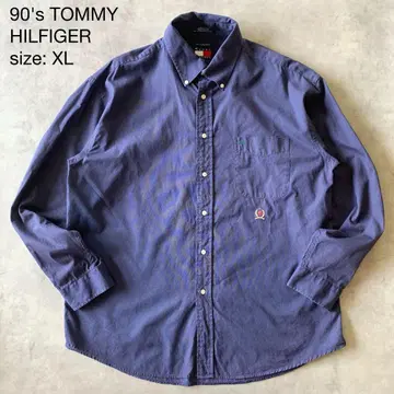 90's TOMMY HILFIGER 타미힐피거 긴팔 셔츠 플래그 택
