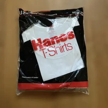 80년대 HANES 팩 티셔츠 (M/데드스톡)