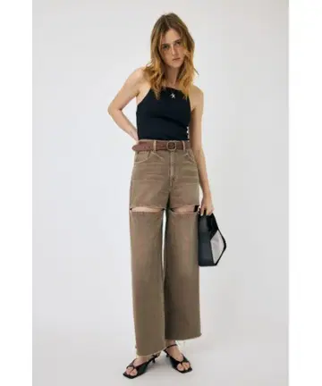 MOUSSY SLIT WIDE LOOSE STRAIGHT 데님