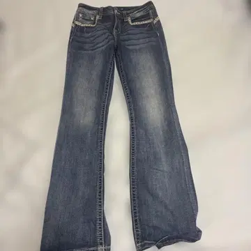부츠 컷 데님, 플레어 데님, 다크 블루