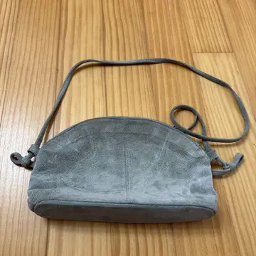 북유럽 생활용품점 발수 가죽 숄더 파우치 그레이