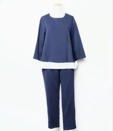 팬츠 셋업 M 네이비 여성용