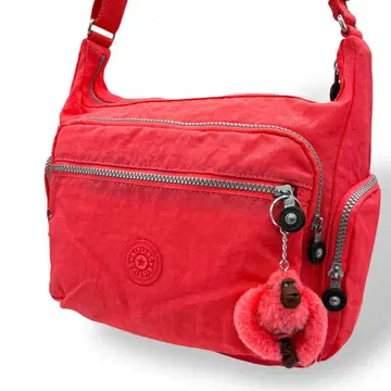 KIPLING 키플링 숄더백 나일론 살몬 핑크 고릴라