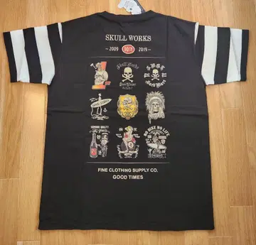 새상품 레어 SKULLWORKS 티셔츠 기념일 한정판