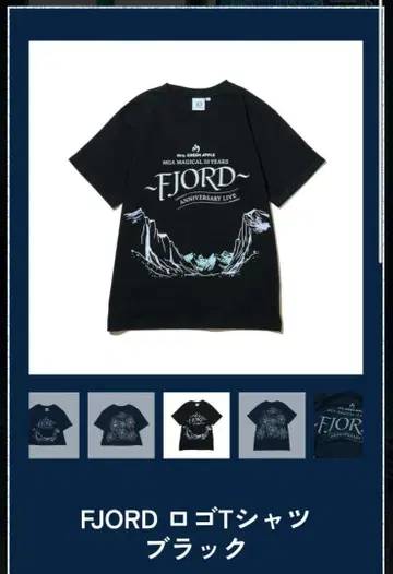 Mrs.GREEN APPLE FJORD 로고 티셔츠 블랙 피요르드 M