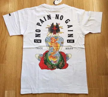 NO PAIN NO GAIN & Skullworks 티셔츠