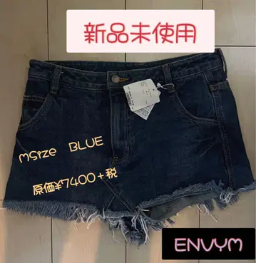 ENVY M 블루 데님 숏팬츠 M 사이즈 미사용 새상품