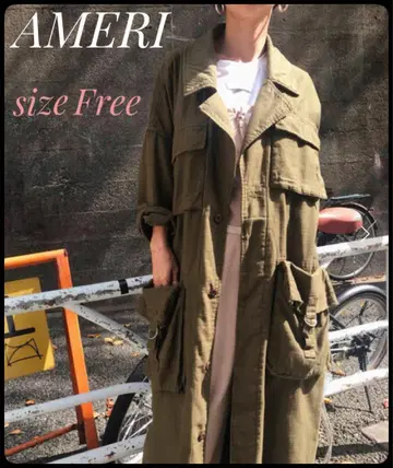 아메리빈티지 ARMY POCKET LONG COAT 프리 사이즈