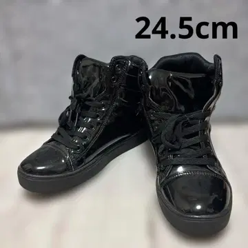 ACEFLAG 에나멜 하이컷 스니커즈 댄스 스트리트 24.5cm