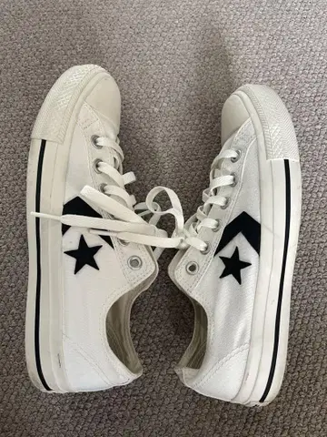 25cm 컨버스 CONVERSE 화이트 블랙 스타 스니커즈