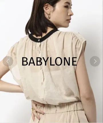 BABYLONE 시어 개더 블라우스 [앞뒤 2WAY]