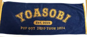 YOASOBI Zepp 투어 POP OUT 페이스 타월 파랑