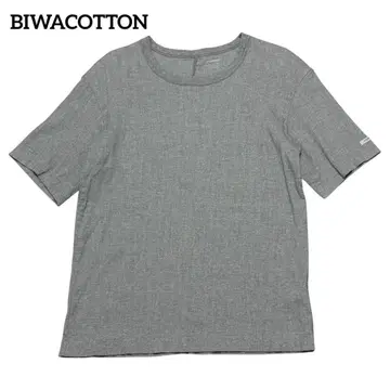 BIWACOTTON 헤비 웨이트 크루 티셔츠 반팔 그레이 사이즈 3
