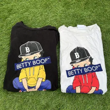 Betty Boop 롱 티셔츠 2장