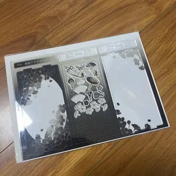 후쿠야 아크릴 프레임 밤 벚꽃 화이트