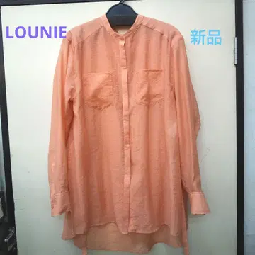 LOUNIE 오렌지 긴팔 셔츠 새상품