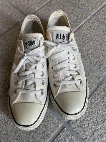 ALL STAR 화이트 스니커즈 로우 컷