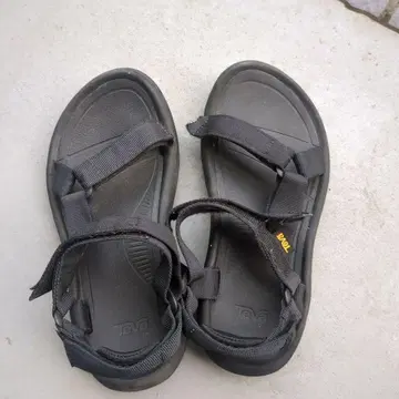 Teva 스포츠 샌들 블랙 24.0cm
