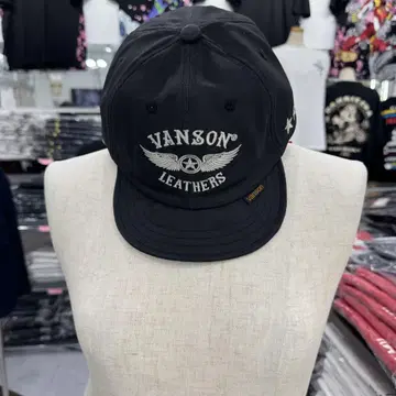 (42) VANSON 블랙 캡 윙 자수 프리 사이즈