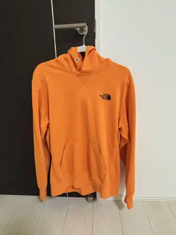 노스페이스 오렌지 후드티