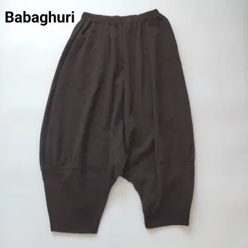 레어 바바구리 요건 레일 알파카 혼방 벌룬 팬츠 사루엘 팬츠 블랙