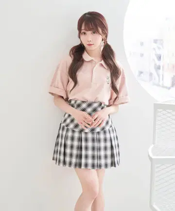 로제 뮤즈 피케 셔츠 핑크