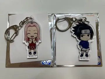 NARUTO 돌풍전 우치하 사스케 하루노 사쿠라 아크릴 키링 아크링 키링